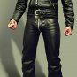 Mens Real Leather Bikers Pants Quilted leather Black motorcycle Biker style Pant