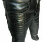 Men's Pants Quilted Biker Trouser Motorcycle Black Genuine BLUF Leather Uniform