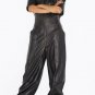 Genuine Leather Women Catsuit Zipper Clubwear Women romper Jumpsuit Women dress