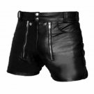 Men Chastity bondage Shorts Real Leather GAY shorts BLUF Shorts waist 32in 34in