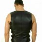 New Mens Genuine Leather Vest Motorcycle club Leather vest Fetish Open Gay Top