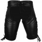 Men Leather chaps Clubwear shorts GAY kinky shorts BLUF Hipster 32in 34in waist