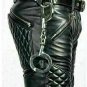 Leather Sweatpants Men's Quilted Jogger pants Athletic fit Biker Pant Caferacer