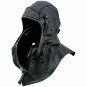 Mens Black Leather Cap Aviator Hat Handmade leather mask & Collar Biker Helmet