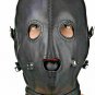 Blindfold Leather Hood Bondage mask BDSM Head Restraint slave harness Face mask