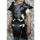 Medieval leather armor Viking costume Black LARP Armor reenactment cosplay armor