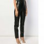Women Stretchy Leather pant High Waist Skinny clubwear leggings leather Trousers