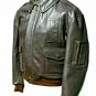 Mens Leather Bomber Jacket Air Force Millitary Army heavy leather jacket Cargo L