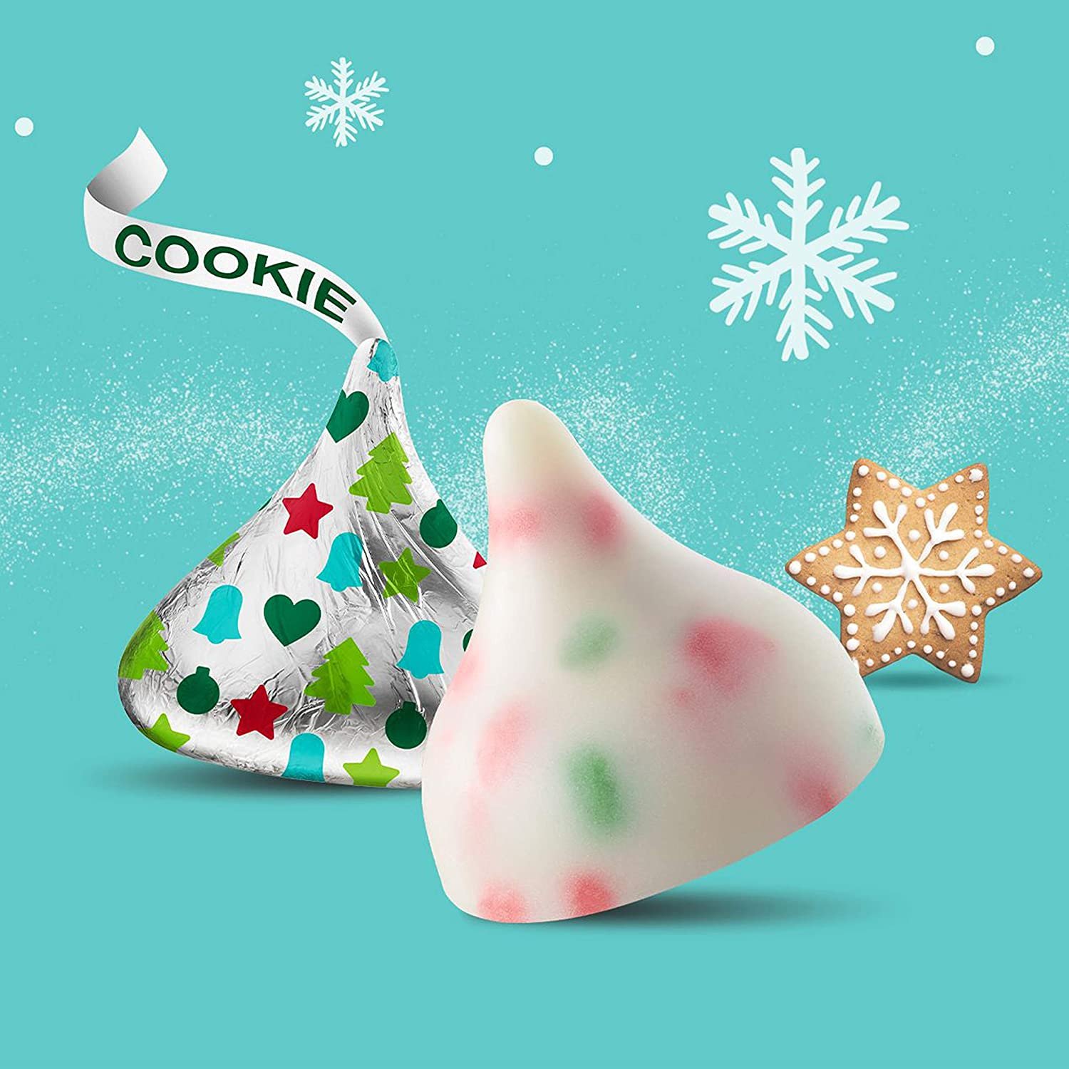 hersheyskissessugarcookieflavoredwhitecremecandy9ozbag set of 4