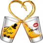 2 Pieces Mr. and Mrs. Right Novelty Shot Glasses 2 oz FREE SHIPPING