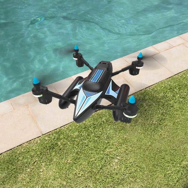 brookstone flightforce 3 in 1 water drone flies drives swims free