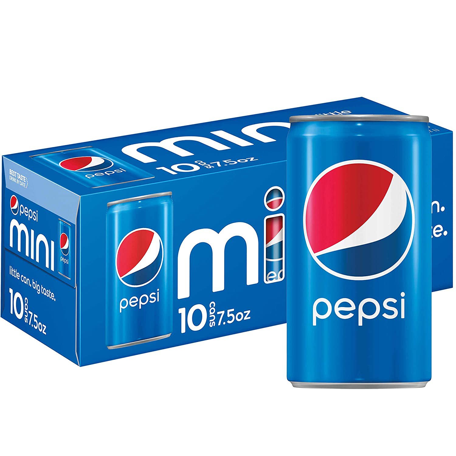 Delicious Pepsi Soda, 7.5 Ounce Mini Cans, 10 Pack (x4) 40 cans in total free shipping