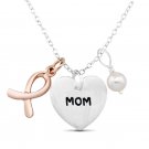 Mom .925 Sterling Silver Drop Necklace 2-year replacement warranty
