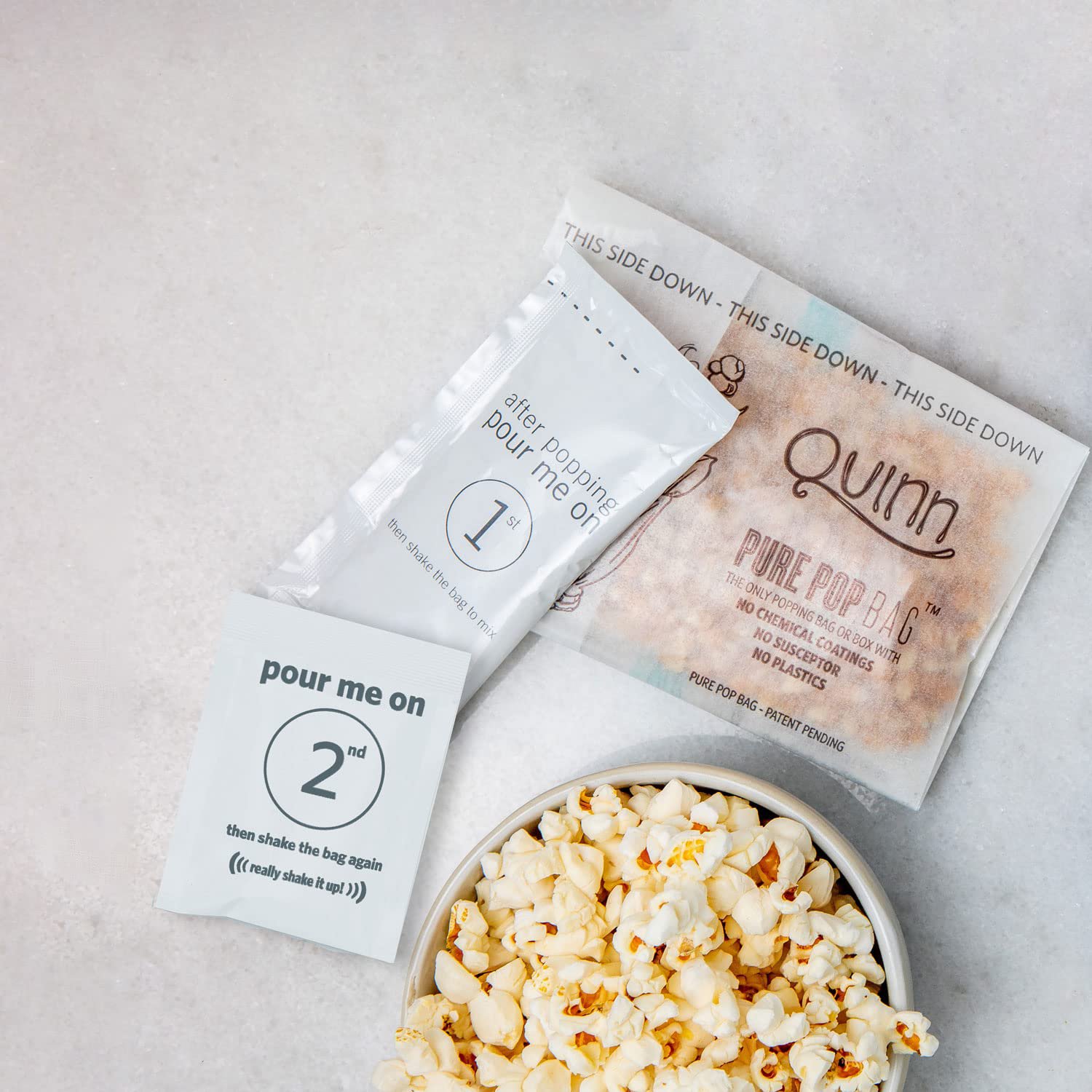Quinn Organic Movie Night Popcorn Variety Gift Kit, 9 bags, 3 flavors