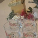 Christmas cheer 10.5 oz glasses set of 4