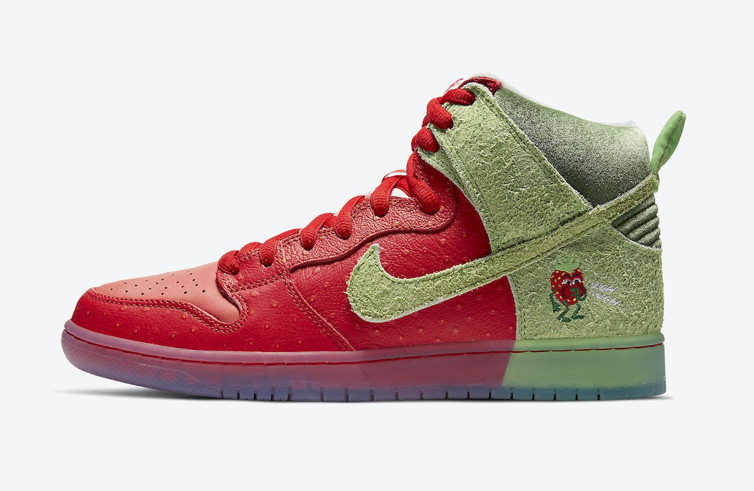 SB Dunk High Strawberry Cough Unisex CW7093-600