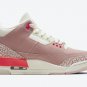 Unisex Air Jordan 3 Sail Rust Pink White Crimson CK9246-600