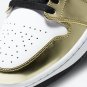 Unisex Jordan 1 Mid Metallic Gold Black White DC1419-700