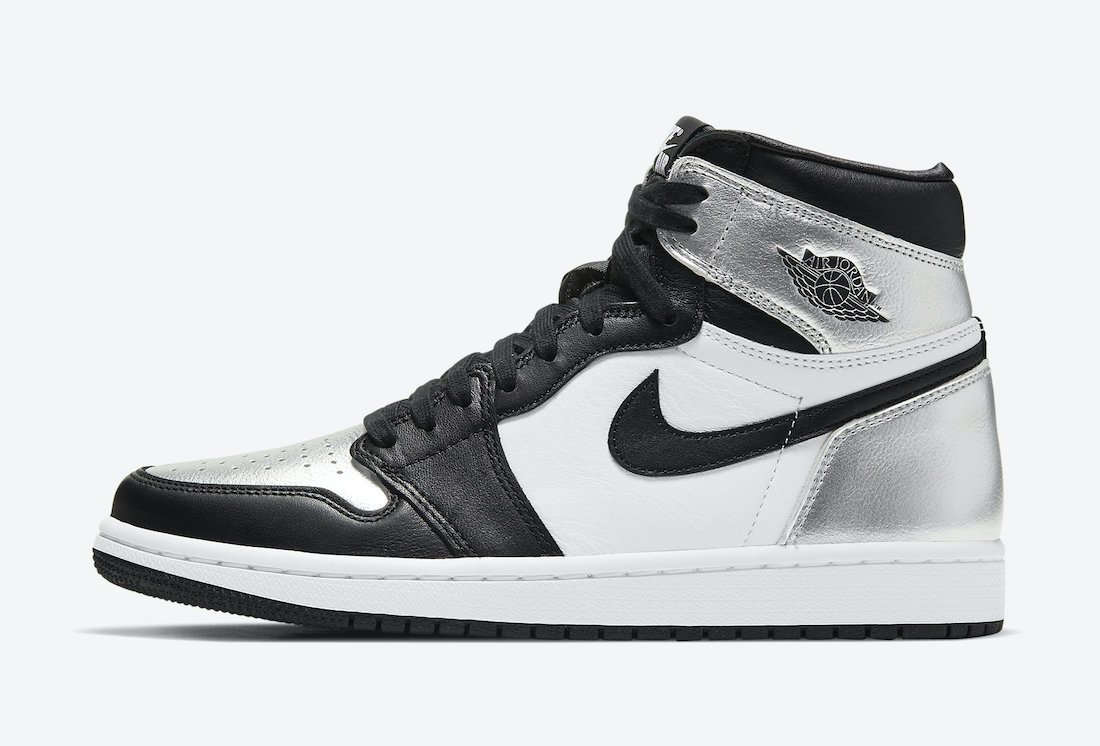 Unisex Jordan 1 Retro High Silver Toe CD0461-001
