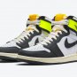Unisex Jordan 1 Retro High White Black Volt University Gold 555088-118
