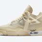 Unisex OFF-WHITE x Air Jordan 4 SP Sail CV9388-100