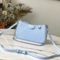 LOUI S VUITTO ï¼® EASY POUCH ON STRAP Blue M80480 19x11.5x3 cm