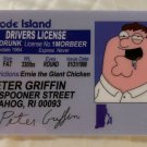 Peter Griffin Family Guy Rhode Island Drivers License Novelty ID Animated Stewie