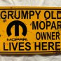 Grumpy Old Mopar Owner Lives Here Magnet Muscle Car Hot Rod Dodge Plymouth Jeep