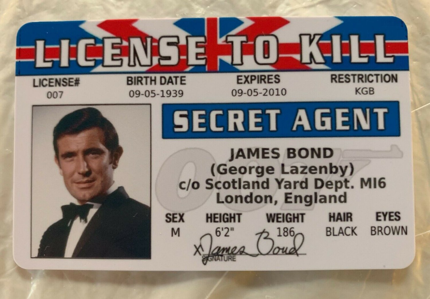 007 Id Card