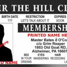 PERSONALIZED Over The Hill Club PHOTO ID Joke novelty Gag Drivers License Reaper