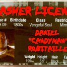 Candyman Slasher License ID Card Tony Todd Horror Movie Candy Man