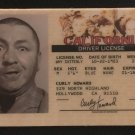 Curly Howard MAGNET The Three Stooges novelty collectors card Larry Moe Shemp