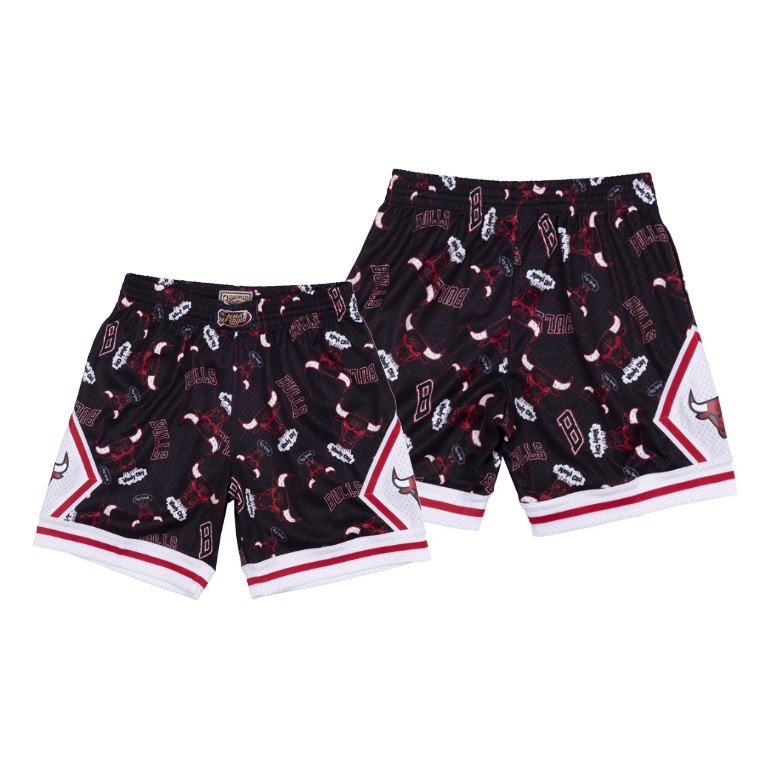 black chicago bulls shorts