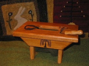 Rug Hooking Sewing Snippet & Tool Stool Wool