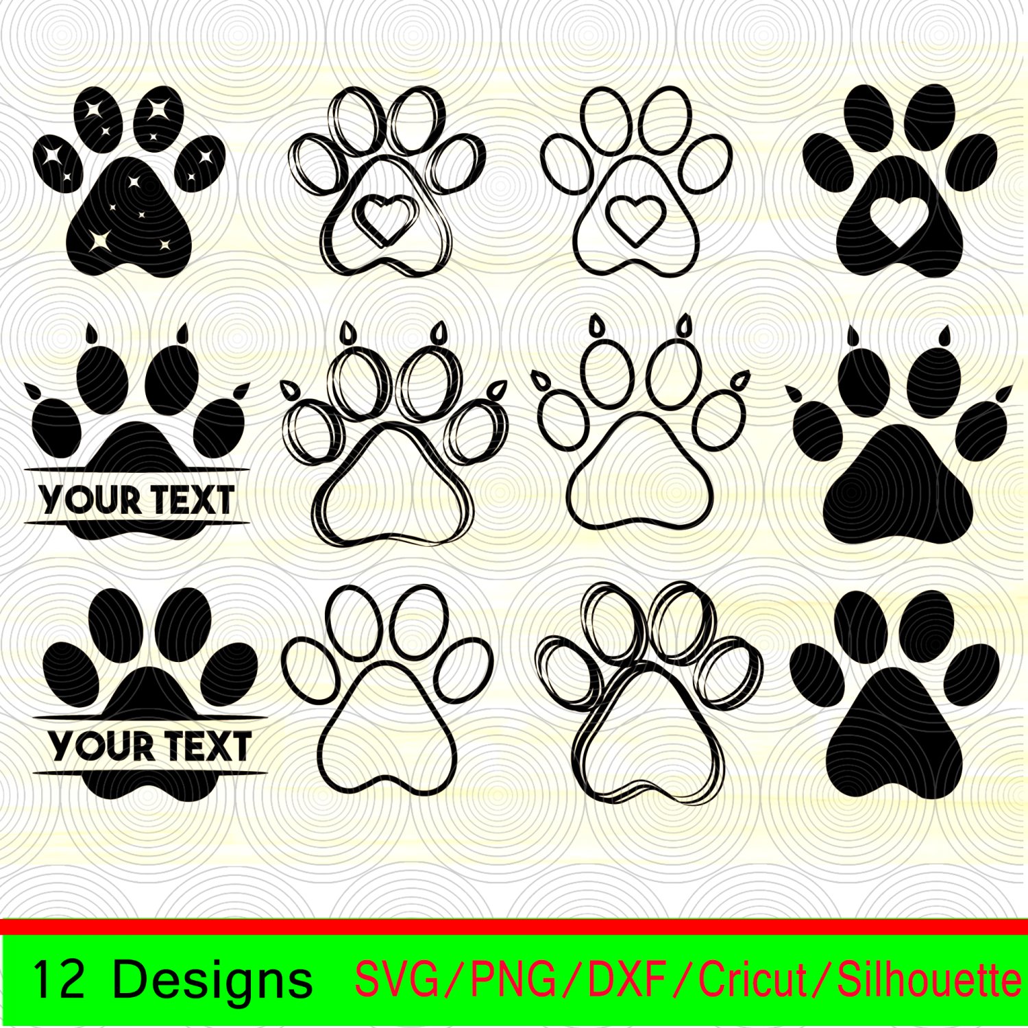 Free Free Monogram Paw Print Svg 18 SVG PNG EPS DXF File