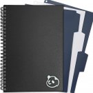 Daily Weekly Planner 2.0 - 1 Year Monthly Calendar and Weekly Organizer Notebook, Black