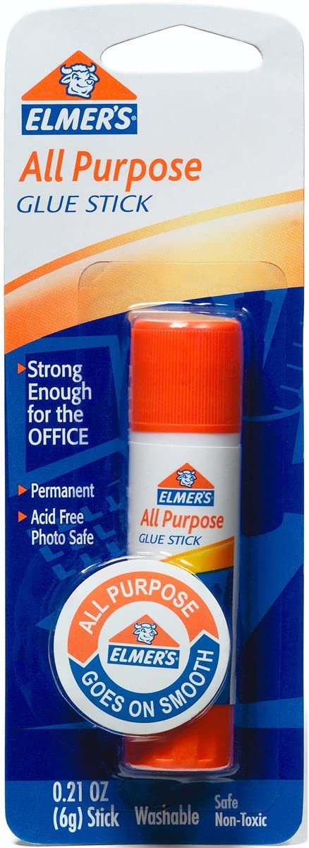 All-Purpose Glue Stick including Paper, Cardboard, Foam Board Acid-Free Single Adhesive