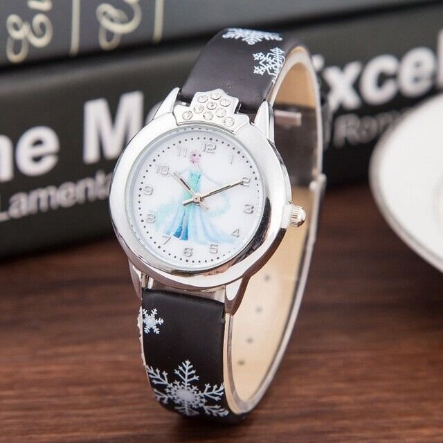 Disney Frozen Elsa Anna Quartz Wrist Watch Perfect Gift for Girl