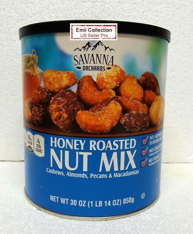 Savanna Orchards Honey Roasted Nut Mix Cashews, Almonds, Peanuts ...