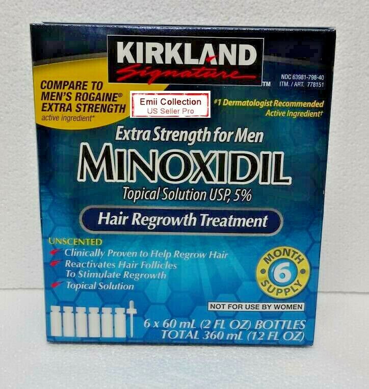 Kirkland Signature Minoxidil Topical Solution USP 5% Hair Regrowth ...