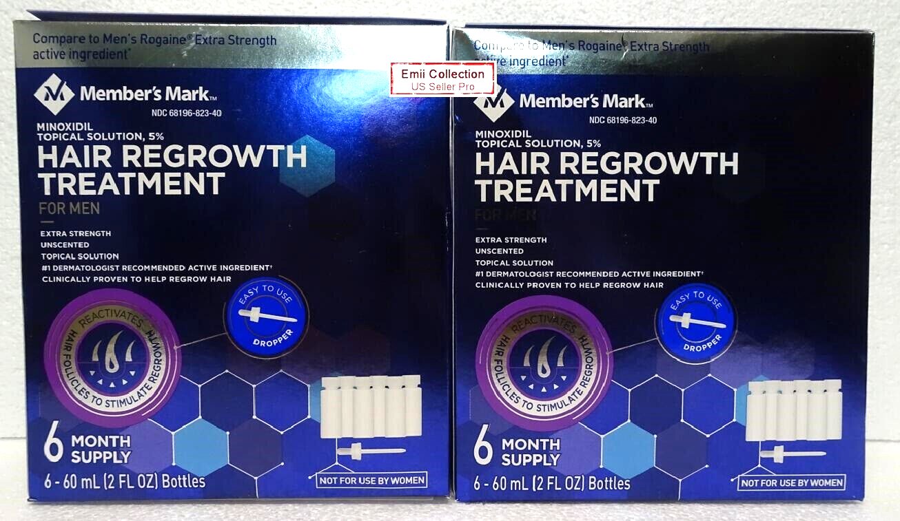 Member's Mark Minoxidil Topical Solution USP 5 Hair Regrowth Treatment