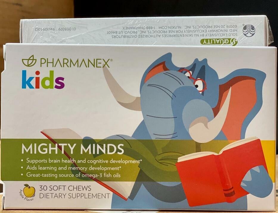 Nu Skin Nuskin Pharmanex Mighty Minds Box for Kids, DHA & EPA D3 Soft Chews