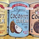 Trader Joe's Organic Coconut Milk & Cream 13.5fl oz 400ml (3 Cans) Trader Joe's Organic Coconut Milk & Cream 13.5fl oz 400ml (3 Cans)