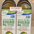 Simply Nature NON-GMO 100% Pure Avocado Oil Expeller Pressed 17fl oz (2 Bottles)
