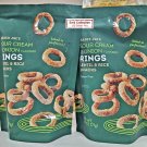 Trader Joe's Sour Cream & Onion Flavored Rings Lentile & Rice Snacks (2 Bags)