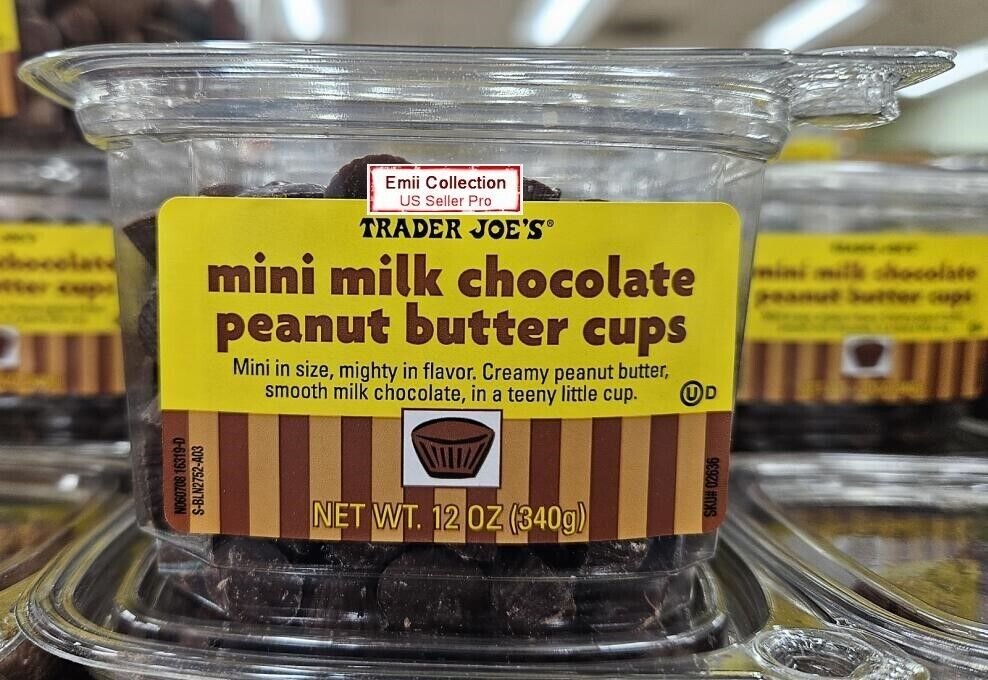 Trader Joe's Mini Milk Chocolate Peanut Butter Cups Bundle 12oz 340g