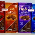 Choceur Austria 4 Flavors Dark & Milk Chocolate or with Almonds (4 Bars)