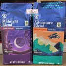 Barissimo Midnight Blend & Adventure Blend Ground Coffee 12oz 340g (2 Bags)