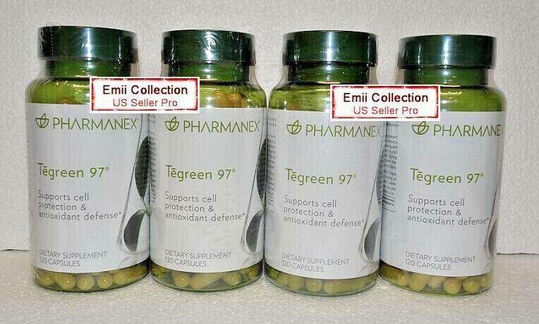 Nu Skin Nuskin Pharmanex Tegreen 97 120 Capsules Sealed (4 Bottles) Exp ...