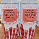 Trader Joe's Strawberry Baton Wafer Cookies 5oz 142g (2 Tins)